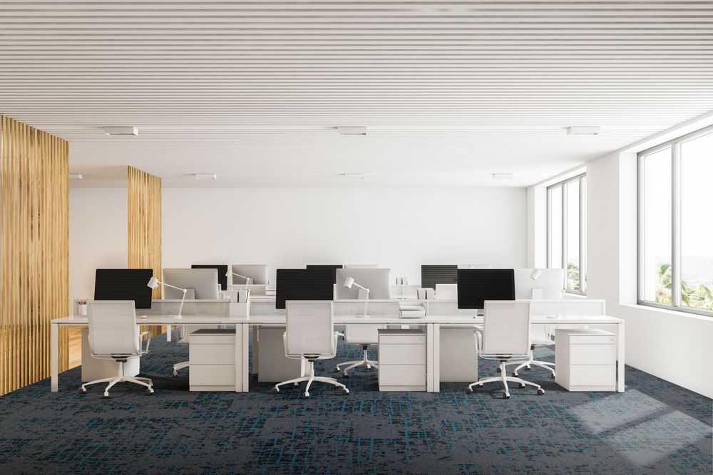 Ковровая плитка Associated Weavers Macro Tile цвет 79 Horizon 500×500×6 фото в интерьере